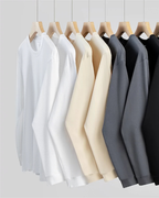 Premium Heavyweight Structured Cotton Long Sleeve Tee