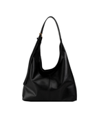 Minimalist Slouchy Vegan Leather Hobo Tote
