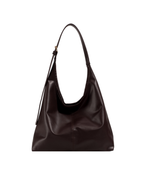 Minimalist Slouchy Vegan Leather Hobo Tote