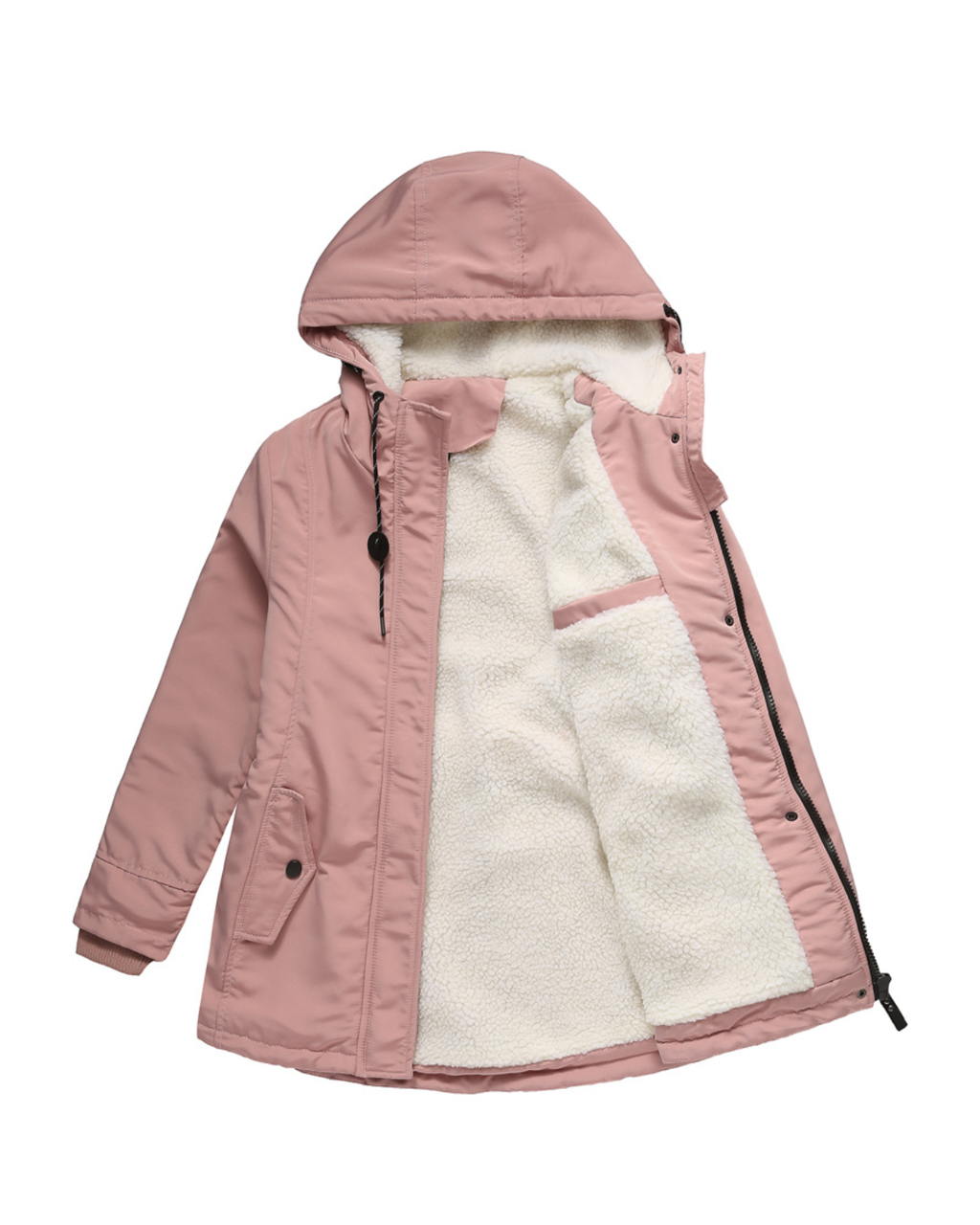 Nordic Fleece-Lined Water-Resistant Winter Jacket