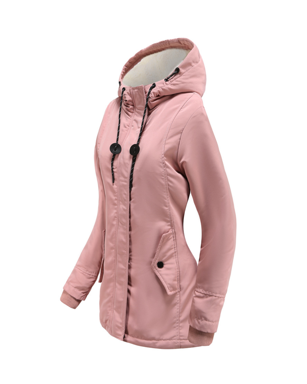 Nordic Fleece-Lined Water-Resistant Winter Jacket