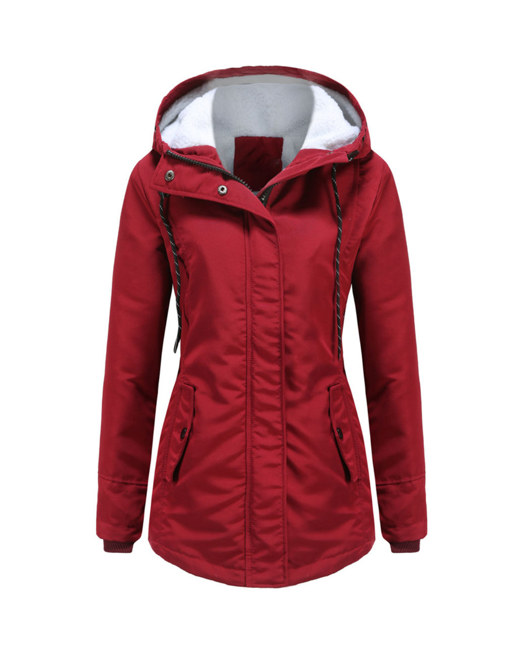 Nordic Fleece-Lined Water-Resistant Winter Jacket
