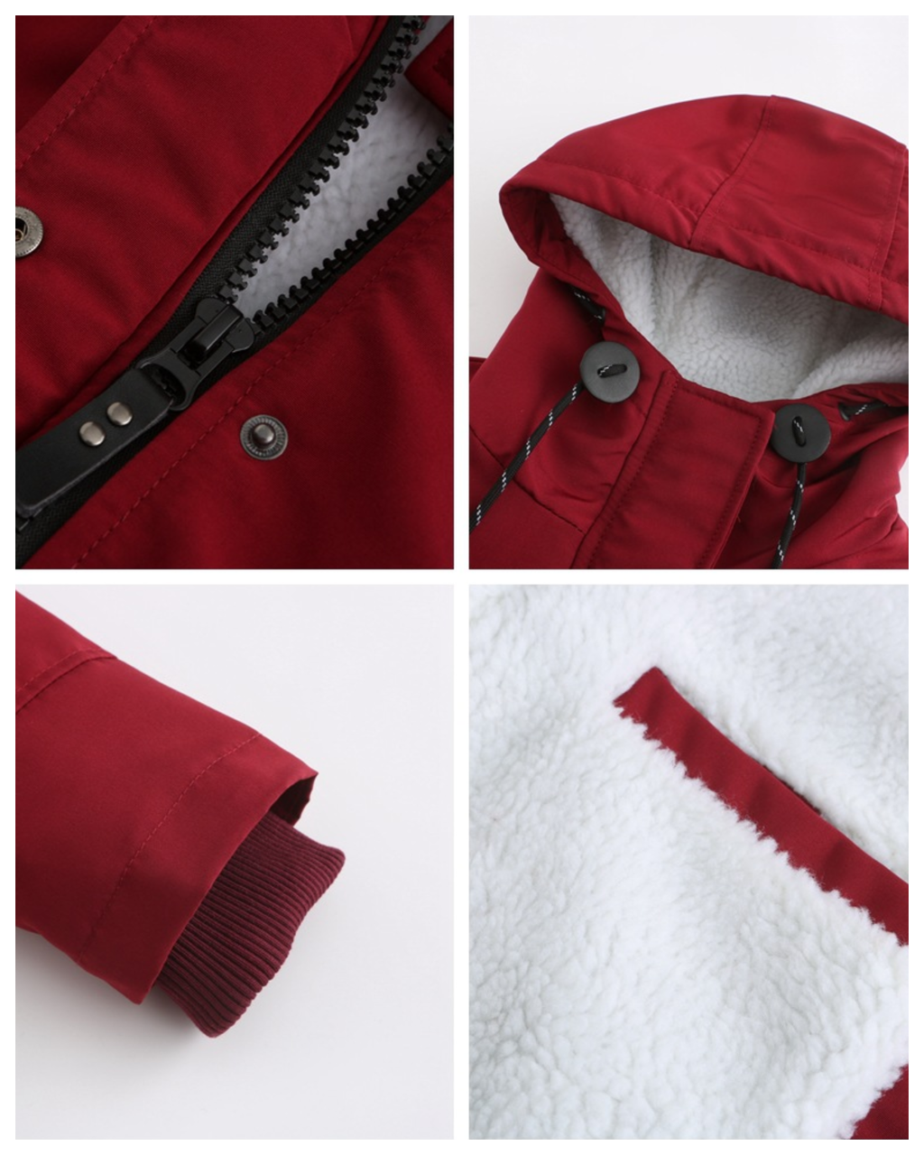 Nordic Fleece-Lined Water-Resistant Winter Jacket
