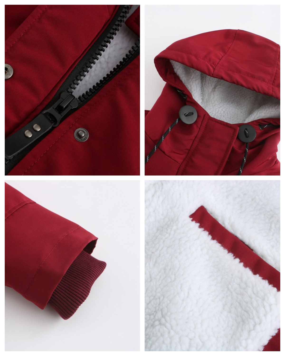 Nordic Fleece-Lined Water-Resistant Winter Jacket