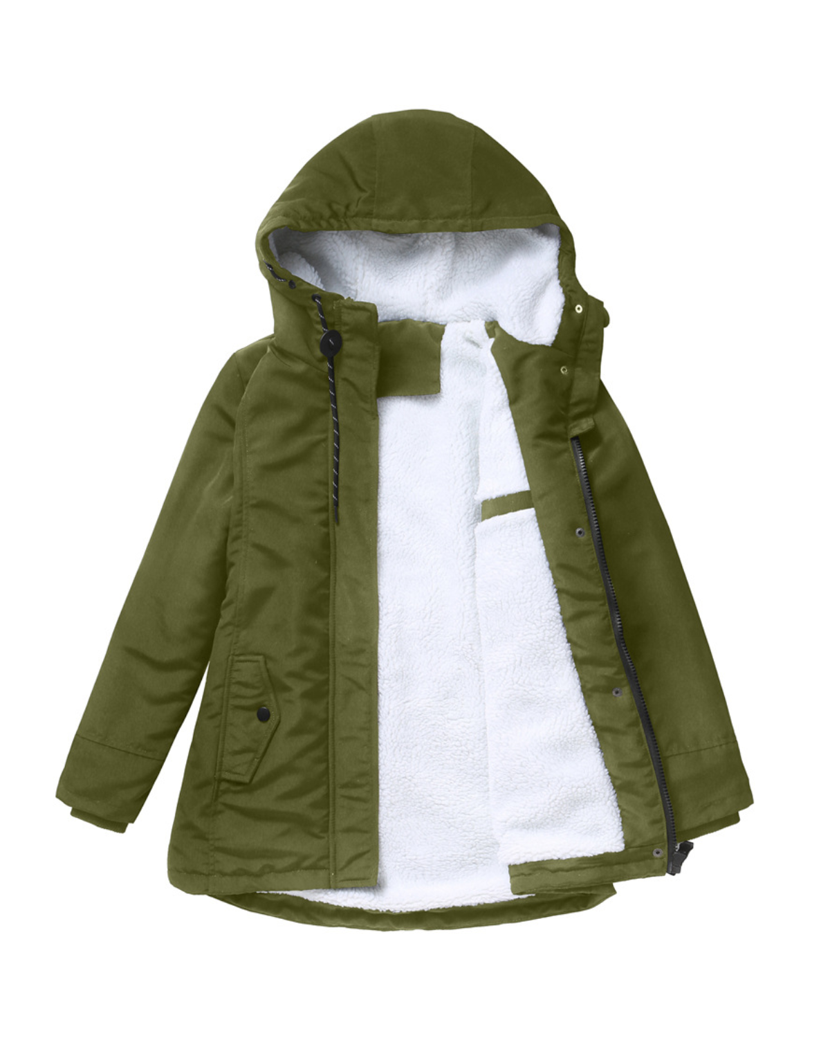 Nordic Fleece-Lined Water-Resistant Winter Jacket