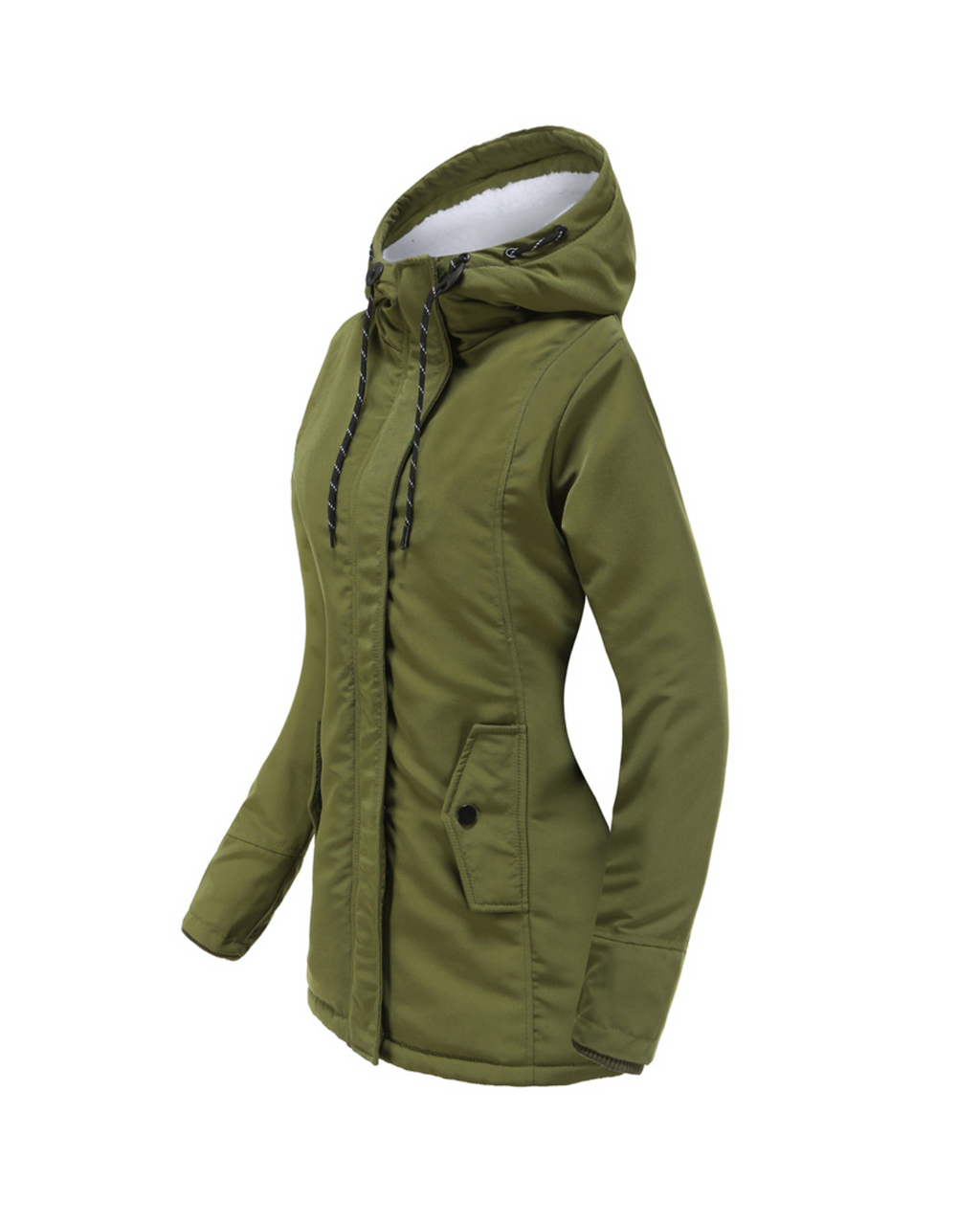 Nordic Fleece-Lined Water-Resistant Winter Jacket