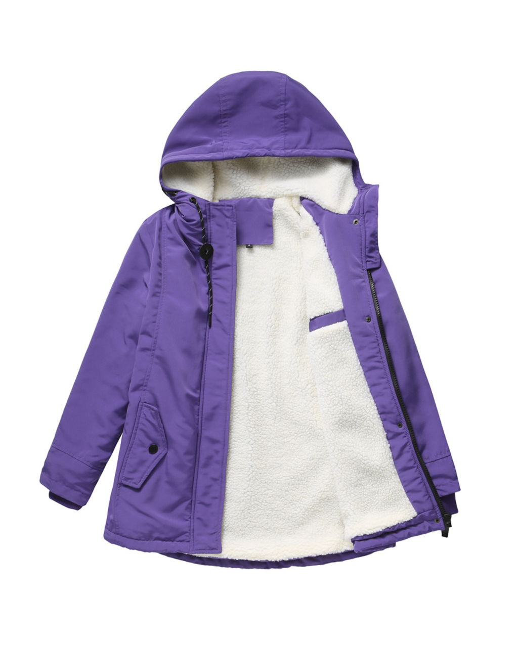 Nordic Fleece-Lined Water-Resistant Winter Jacket