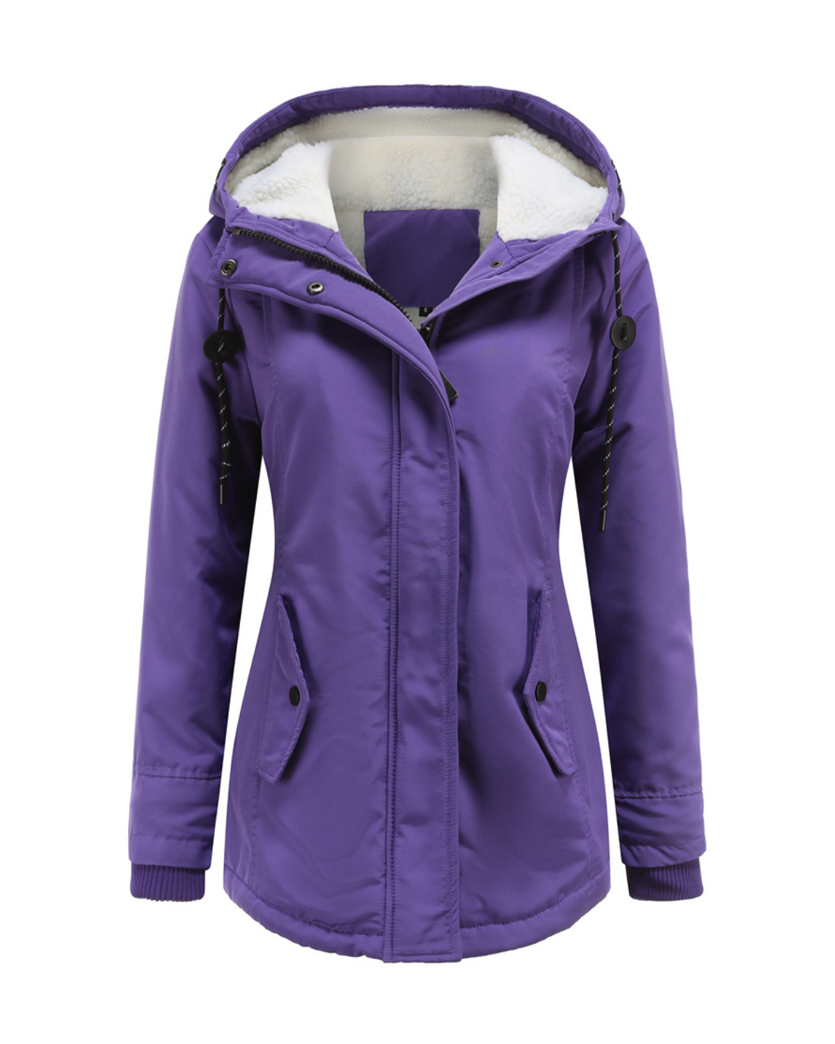 Nordic Fleece-Lined Water-Resistant Winter Jacket