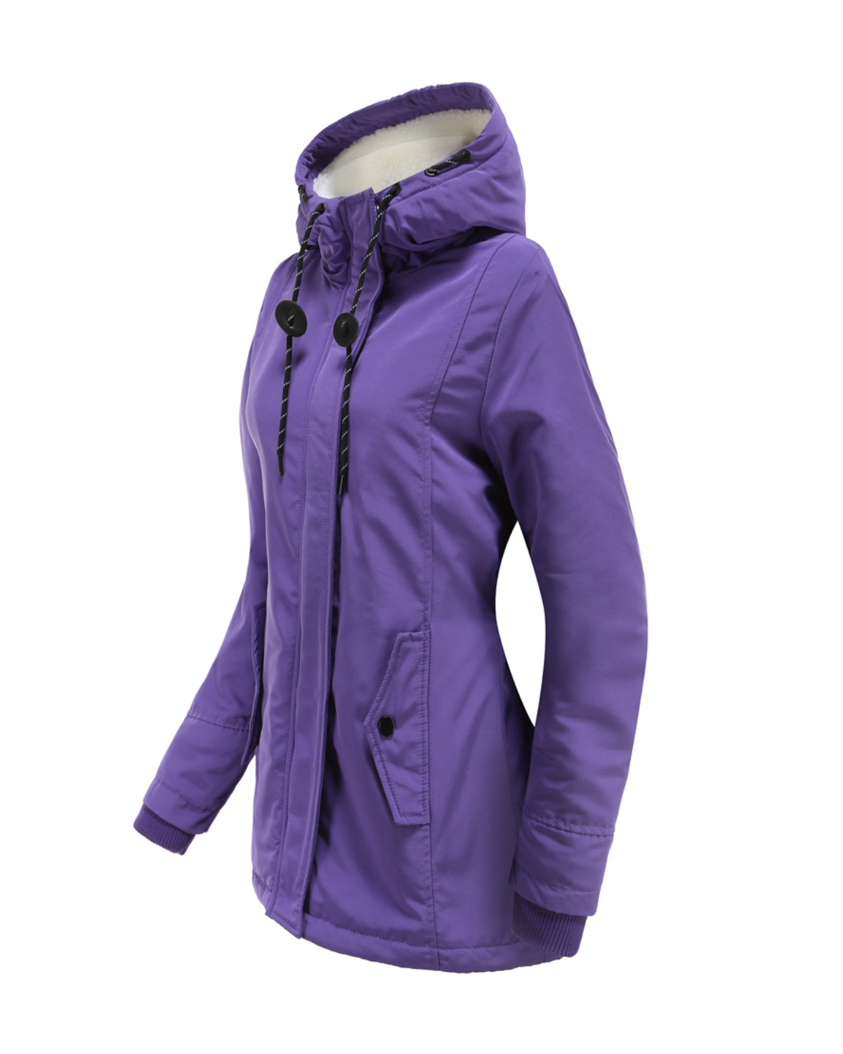 Nordic Fleece-Lined Water-Resistant Winter Jacket