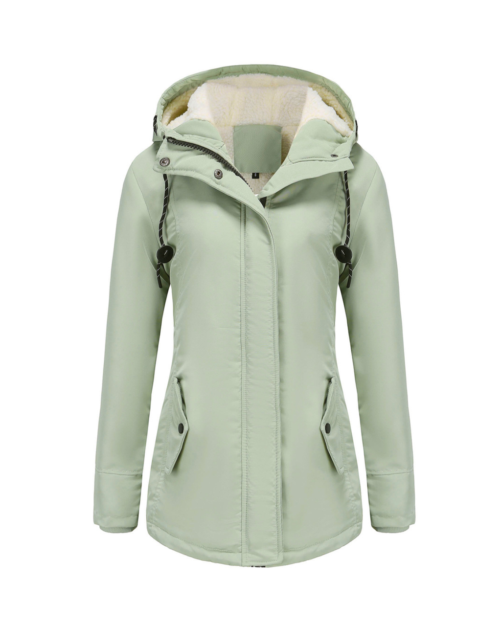 Nordic Fleece-Lined Water-Resistant Winter Jacket