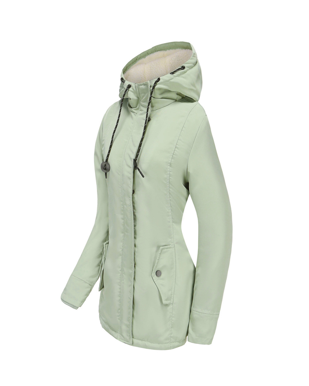 Nordic Fleece-Lined Water-Resistant Winter Jacket