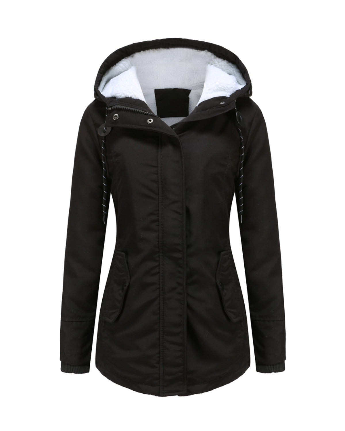 Nordic Fleece-Lined Water-Resistant Winter Jacket