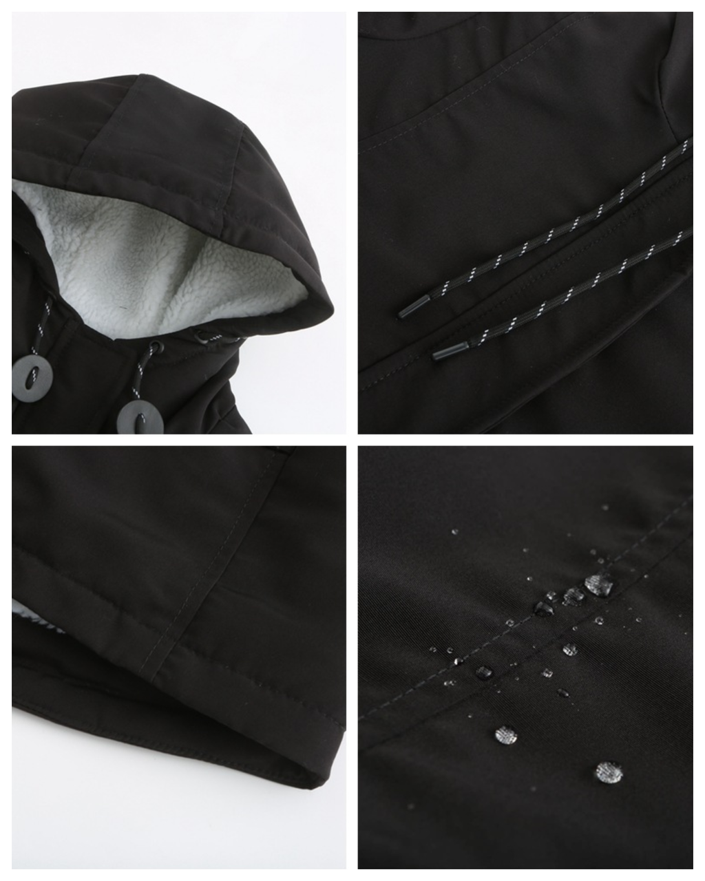 Nordic Fleece-Lined Water-Resistant Winter Jacket