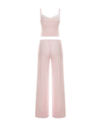 Soft Lace-Trim Cami & Wide Leg Loungewear Set