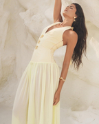 Starfish Embellished Open-Back Halter Maxi Dress