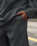 Cedric Melange Oversized Overshirt & Trouser Set