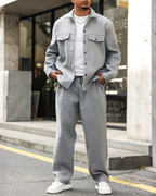 Cedric Melange Oversized Overshirt & Trouser Set