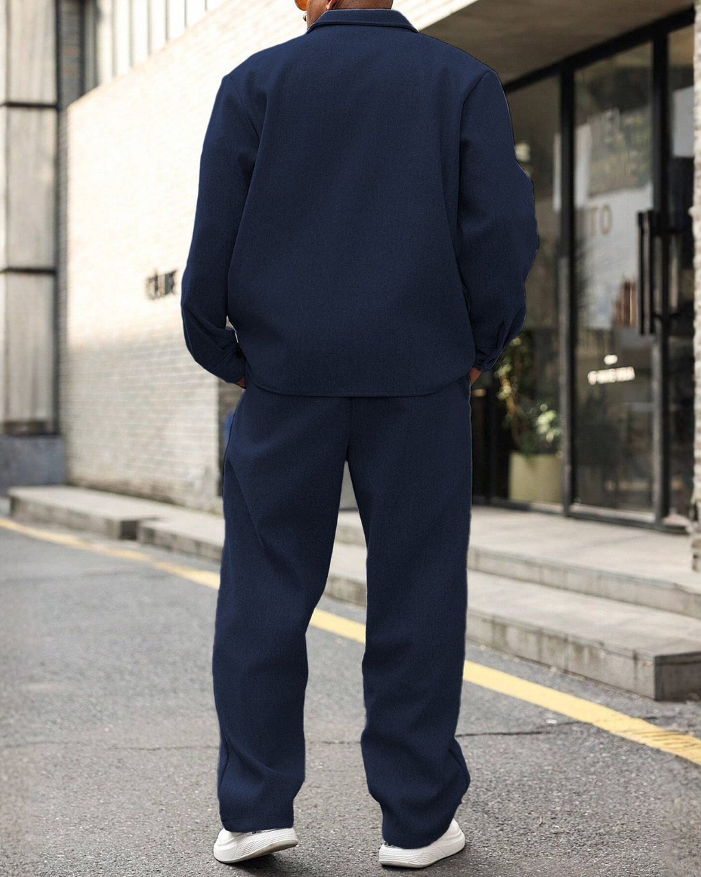 Cedric Melange Oversized Overshirt & Trouser Set